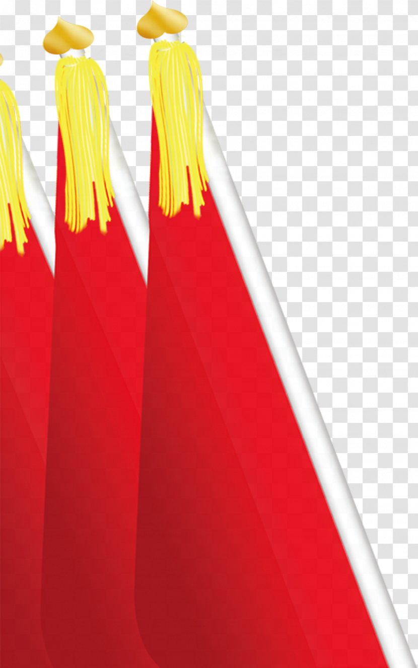 Hongqi Festival - Dragon Boat - Red Flag Transparent PNG