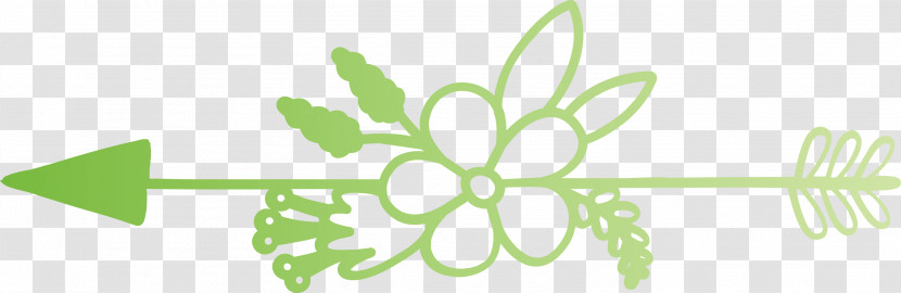 Boho Arrow Flower Arrow Transparent PNG