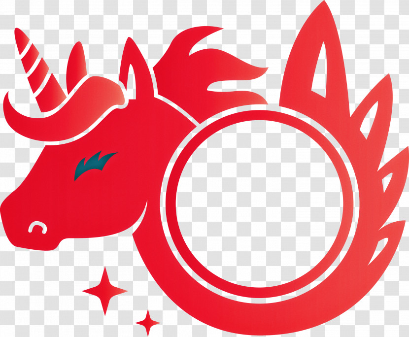 Unicorn Frame Transparent PNG