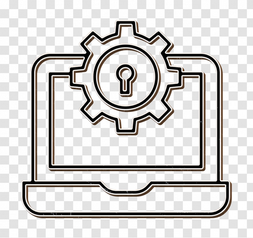 Laptop Icon System Icon Cyber Icon Transparent PNG