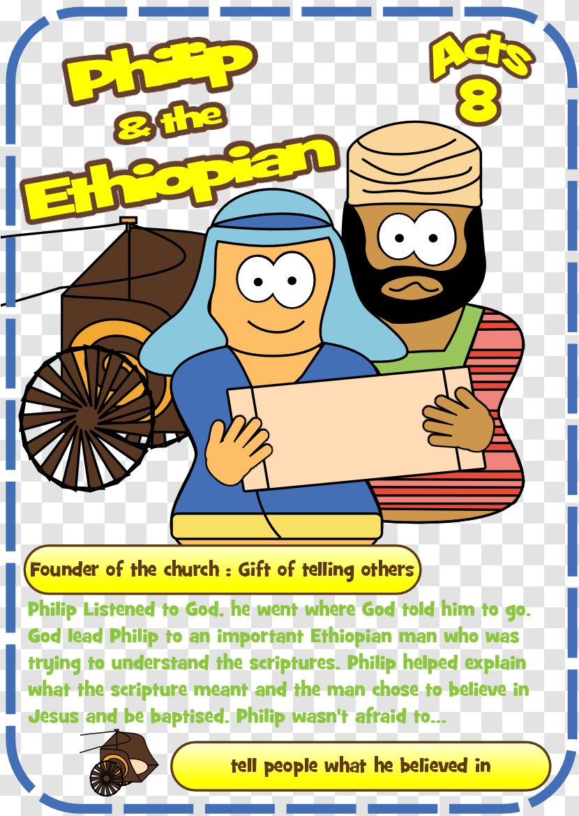 Bible Story Ethiopian Eunuch Christianity - Apostles - Crafts Teens Transparent PNG