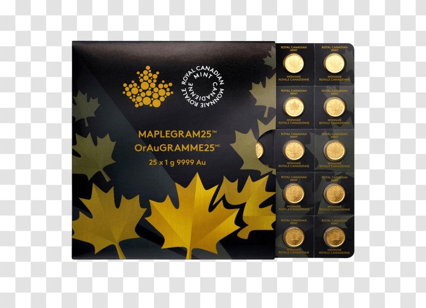 Canada Canadian Gold Maple Leaf Bullion Coin Transparent PNG