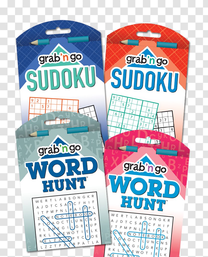 Grab 'n Go Puzzles Word Hunt: Cyan-crocus Edition Household Cleaning Supply Puzzle Book Activity Search - Brand Transparent PNG