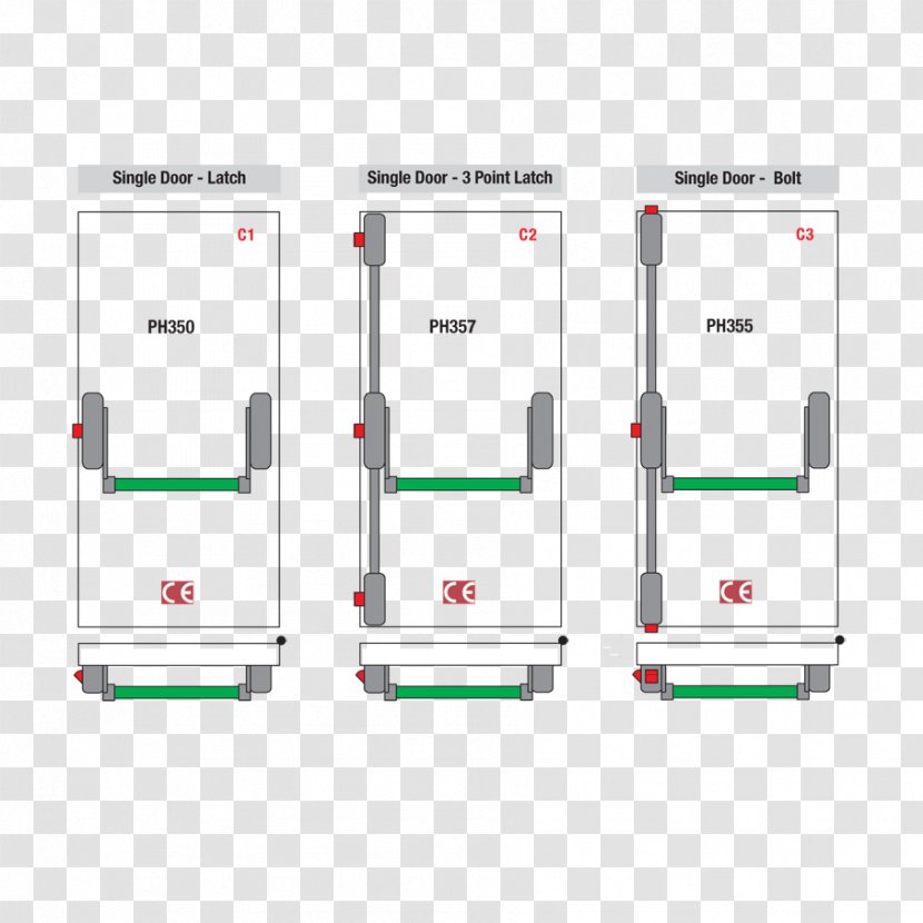 Lock Crash Bar Door Handle Latch - Sliding Glass - Panels Transparent PNG