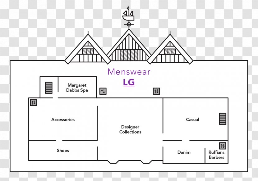 Liberty Regent Street Map Floor Plan Department Store - Symmetry - French Fashion Designers Streetwear Transparent PNG