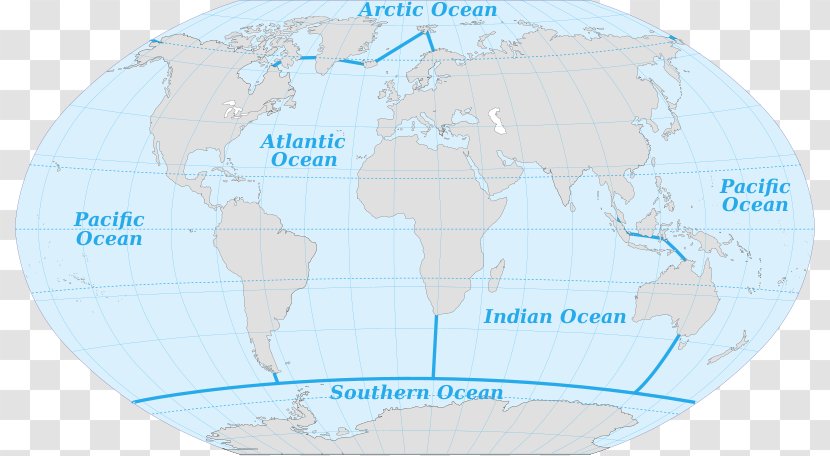 Arctic Ocean Atlantic Indian Pacific - Caspian Sea - Earth Transparent PNG