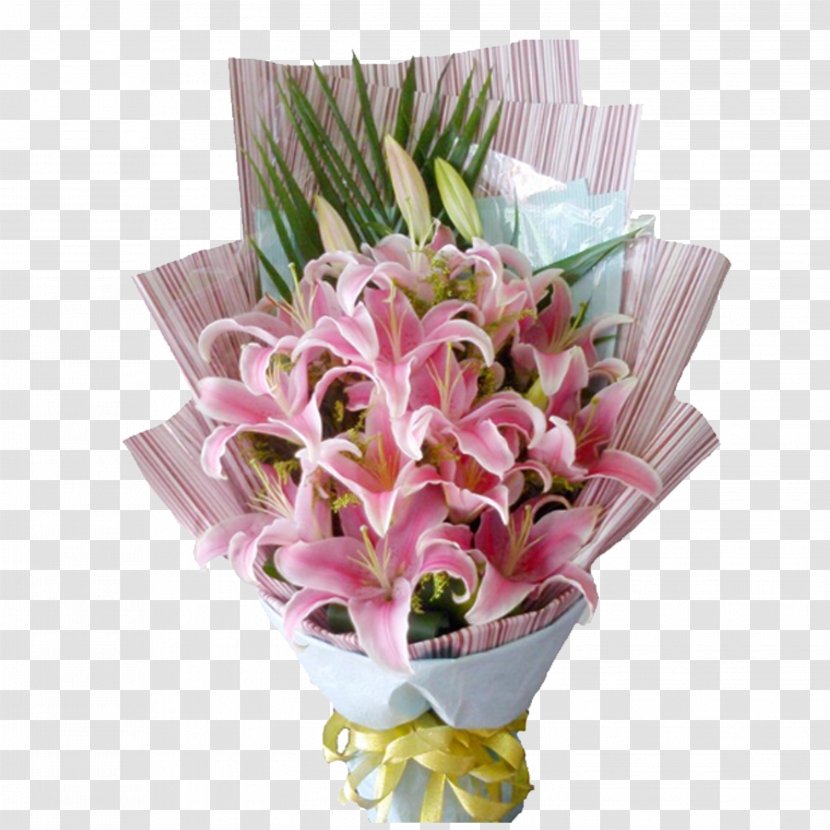 Floral Design Flower Bouquet Lilium Vase - Floristry - A Of Flowers Transparent PNG