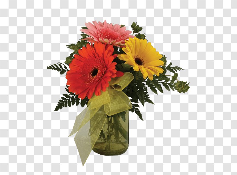 Cut Flowers Transvaal Daisy Floristry Floral Design - Mason Jar Transparent PNG