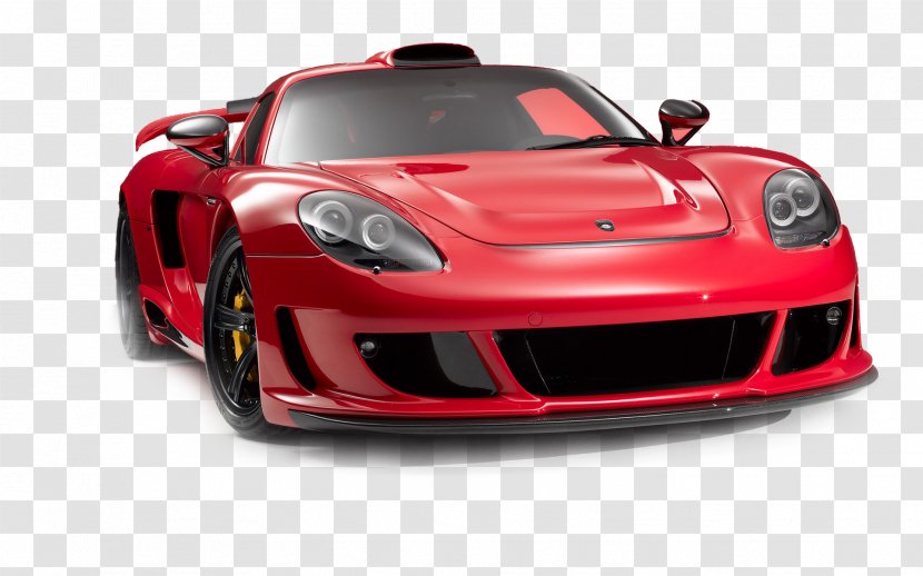 2005 Porsche Carrera GT Birthday Daytime Greeting & Note Cards - Red - Saab Automobile Transparent PNG