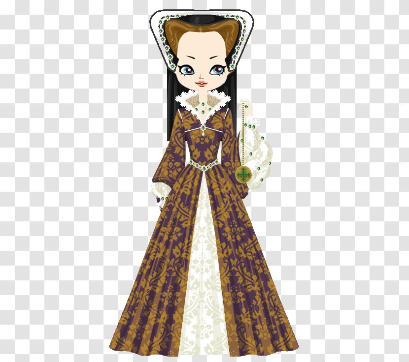 House Of Tudor Queen Regnant Female Mary I England Henry VIII - Elizabeth - Clothes Cartoon Transparent PNG