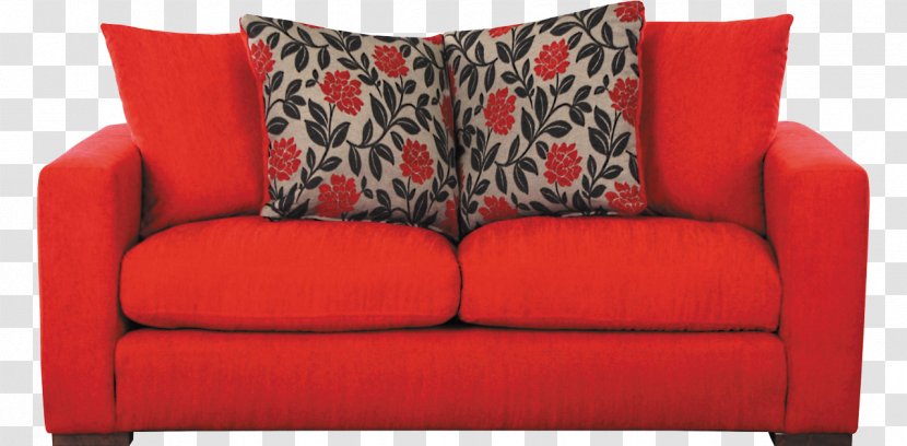 Couch Furniture Table - Sofa Bed - Red Image Transparent PNG