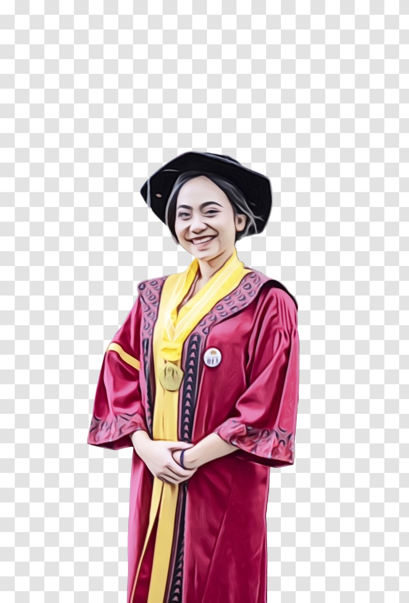Robe Graduation Ceremony Doctor Of Philosophy Academician Purple - Phd Transparent PNG
