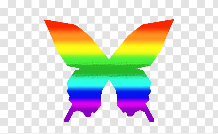 Butterfly Cross-stitch Embroidery Clip Art - Invertebrate - Rainbow Transparent PNG