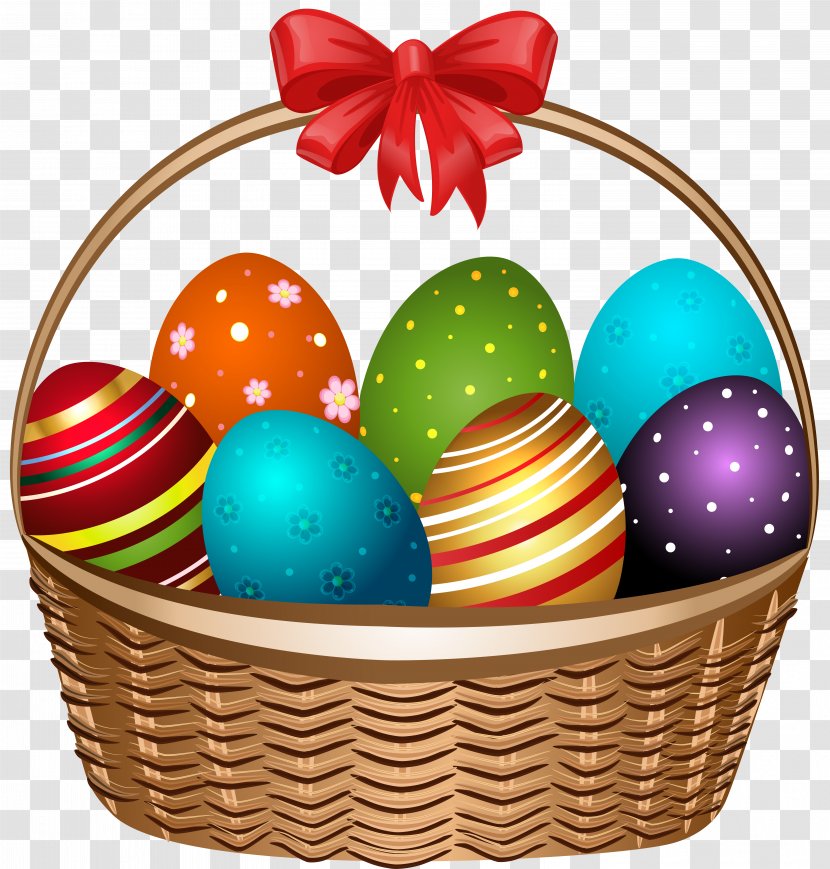 Easter Bunny Basket Clip Art - Egg Hunt - Transparent Image Transparent PNG