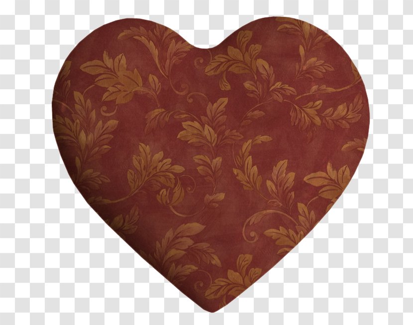 Brown Maroon Heart Transparent PNG