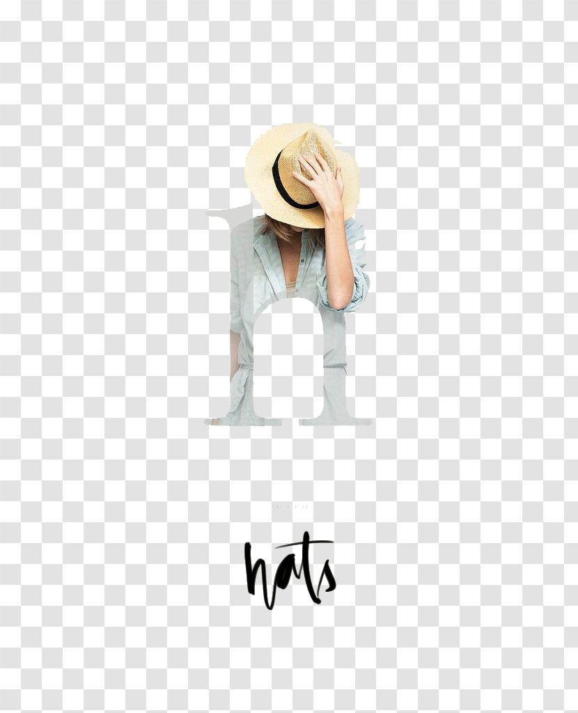 Poster Composition - Beige - Creative English Letter H With Male Model Transparent PNG