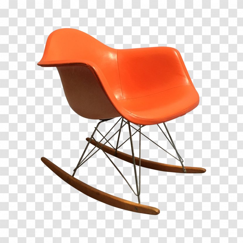 Eames Lounge Chair Rocking Chairs Charles And Ray Furniture - Orange Transparent PNG