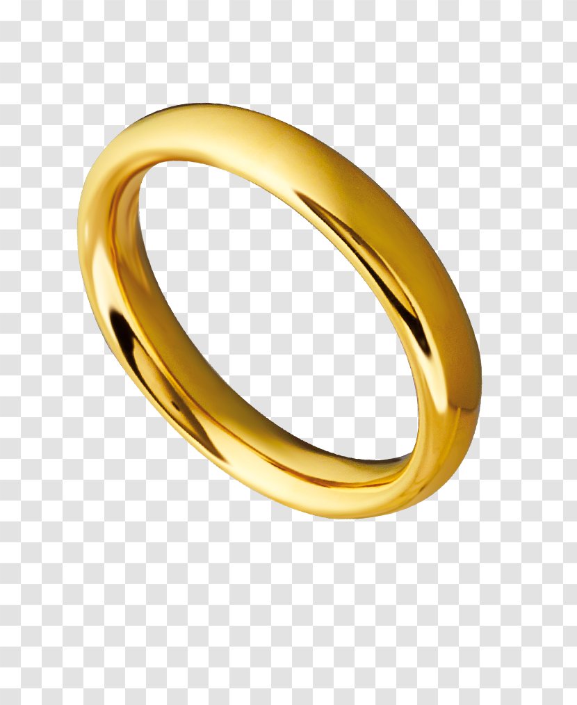 Wedding Ring Gold Bangle Body Jewellery - Yellow - Eheringe Transparent PNG