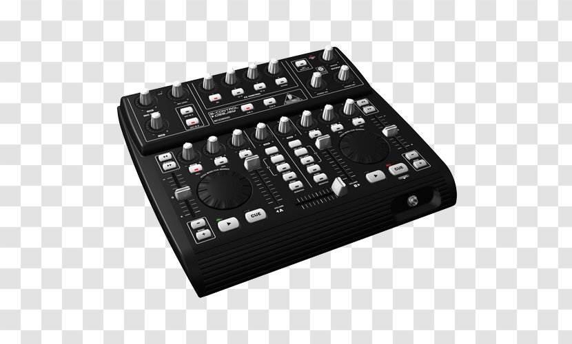 DJ Controller Mixer Behringer B-Control Deejay BCD3000 Disc Jockey Audio Mixers - Silhouette - Microphone Transparent PNG