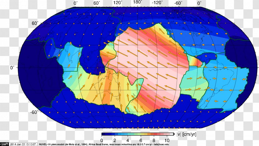 Plate Tectonics Subduction Map Geophysics - Topography - Continental Plates Transparent PNG