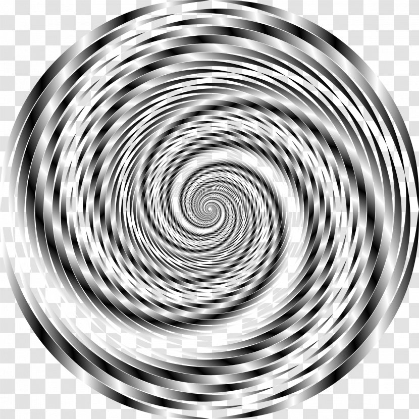Monochrome Black And White Photography Clip Art - Whirlpool - Vortex Transparent PNG