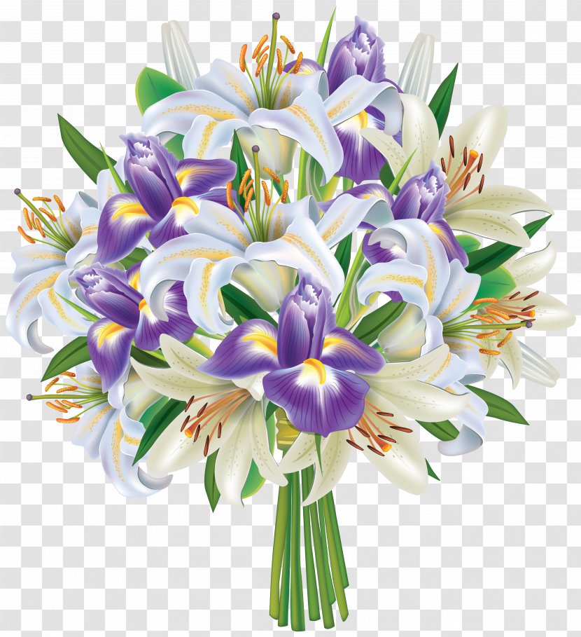 Flower Bouquet Lilium Clip Art - Artificial - Flowers Transparent PNG