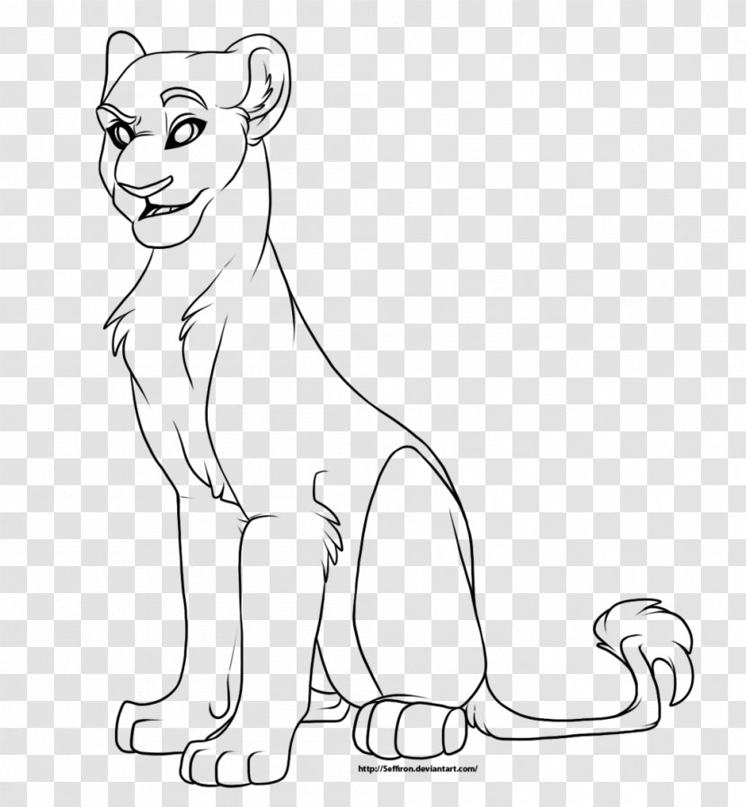 Lion Line Art Cat Drawing Female Transparent PNG