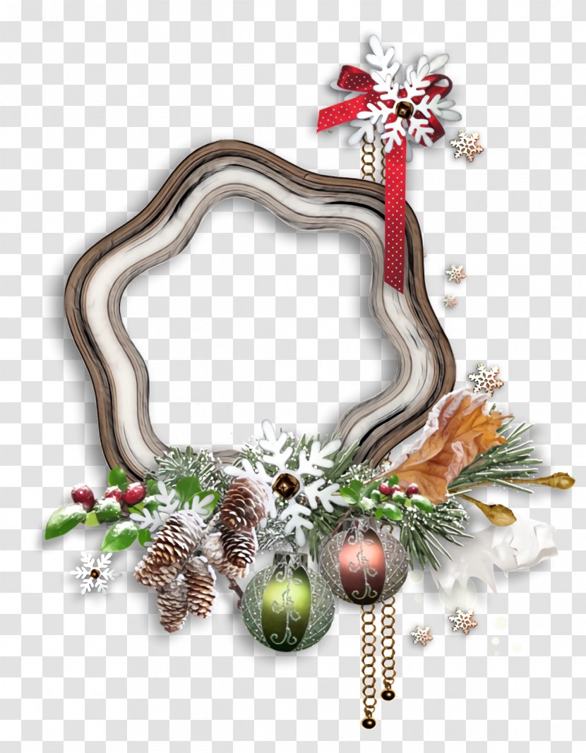 Christmas Frame Border Decor - Pine - Holly Family Transparent PNG