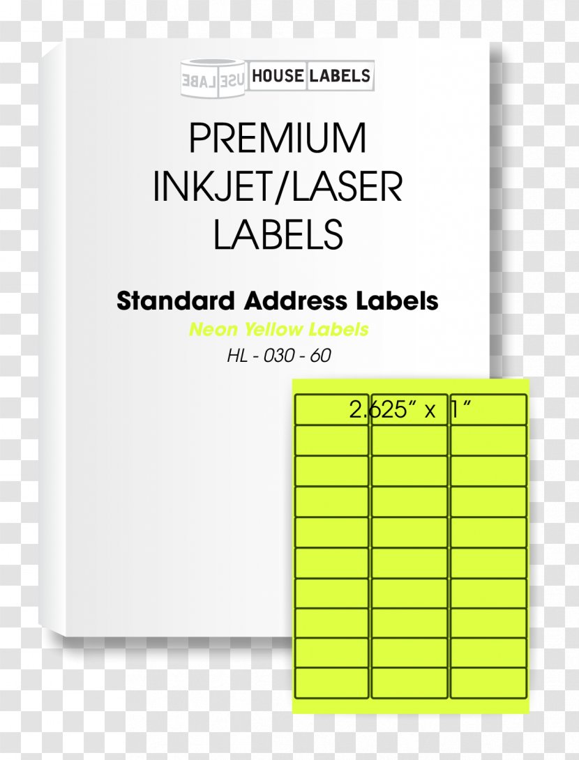 Paper Avery Cross Adhesive Label - Computer Software - Yellow Transparent PNG