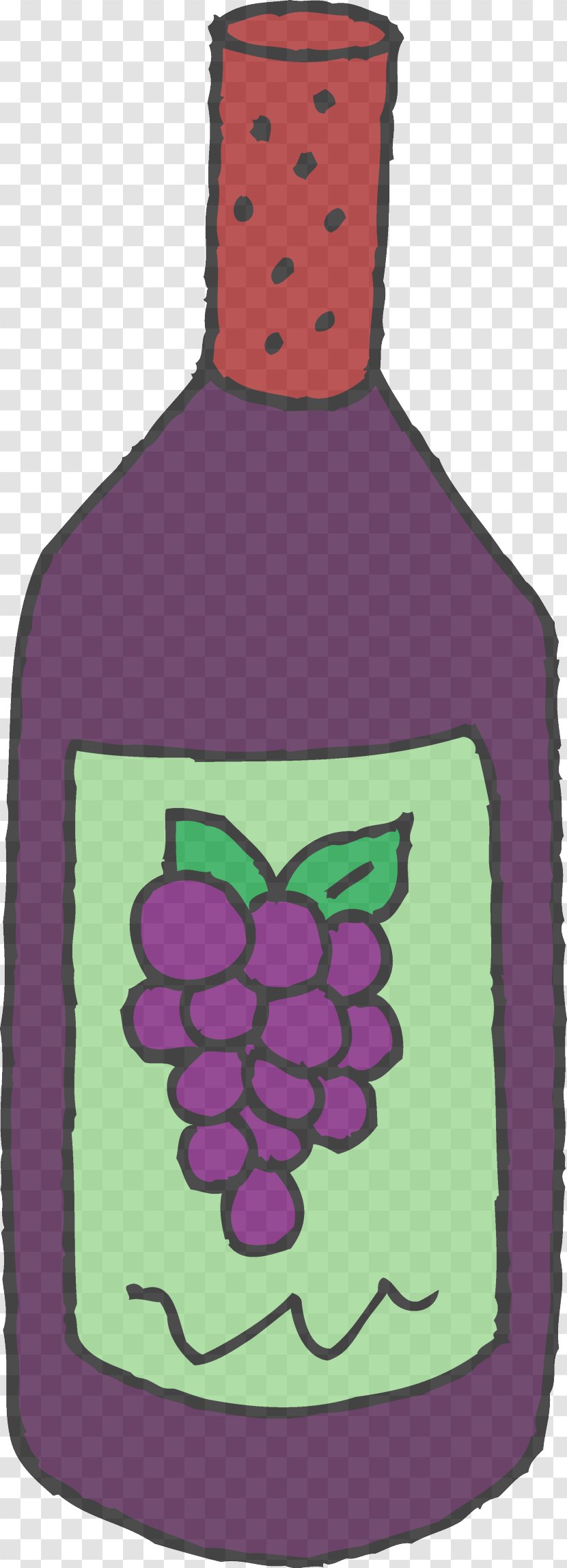 Bottle Purple Water Grape Violet - Magenta Drinkware Transparent PNG