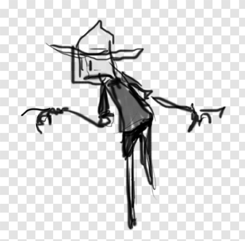 Drawing Line Art Cartoon Clip - Scarecrow Logo Transparent PNG