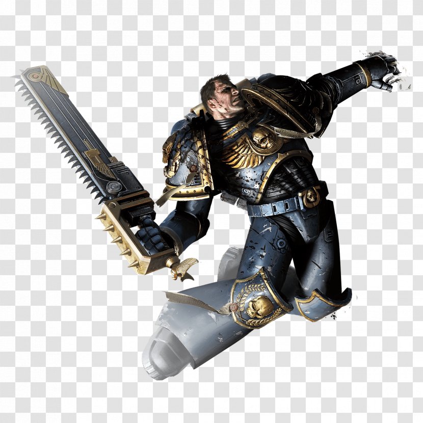 Warhammer 40,000: Space Marine Fantasy Battle Dawn Of War II - Action Figure - US MARINE Transparent PNG