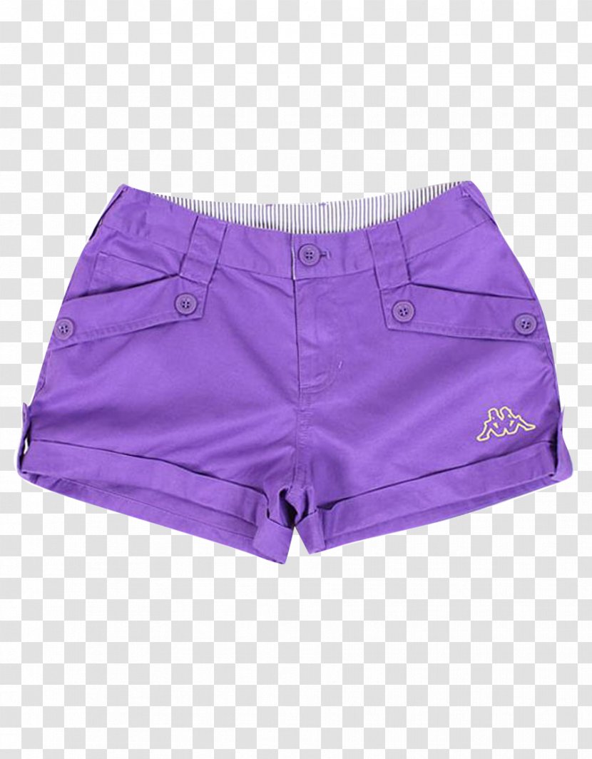 Purple Trunks Shorts - Cartoon - Girls Transparent PNG