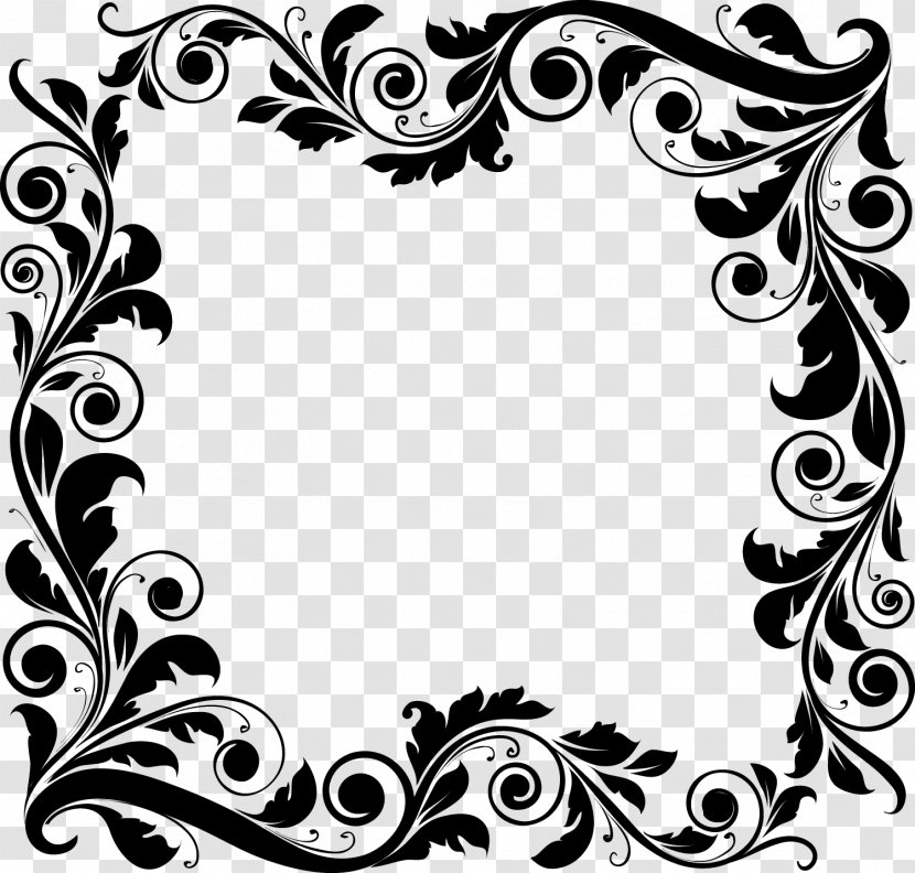 Graphic Design Frame - Drawing - Interior Blackandwhite Transparent PNG