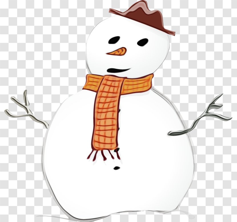 Snowman - Paint - Cartoon Transparent PNG