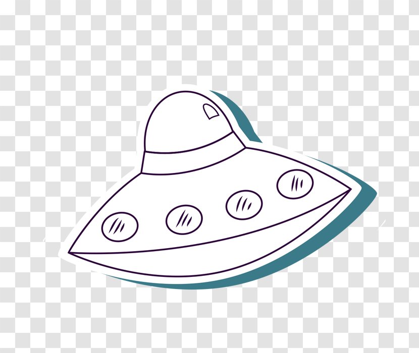 Spacecraft Outer Space Cartoon - Hand Drawn Spaceship Transparent PNG