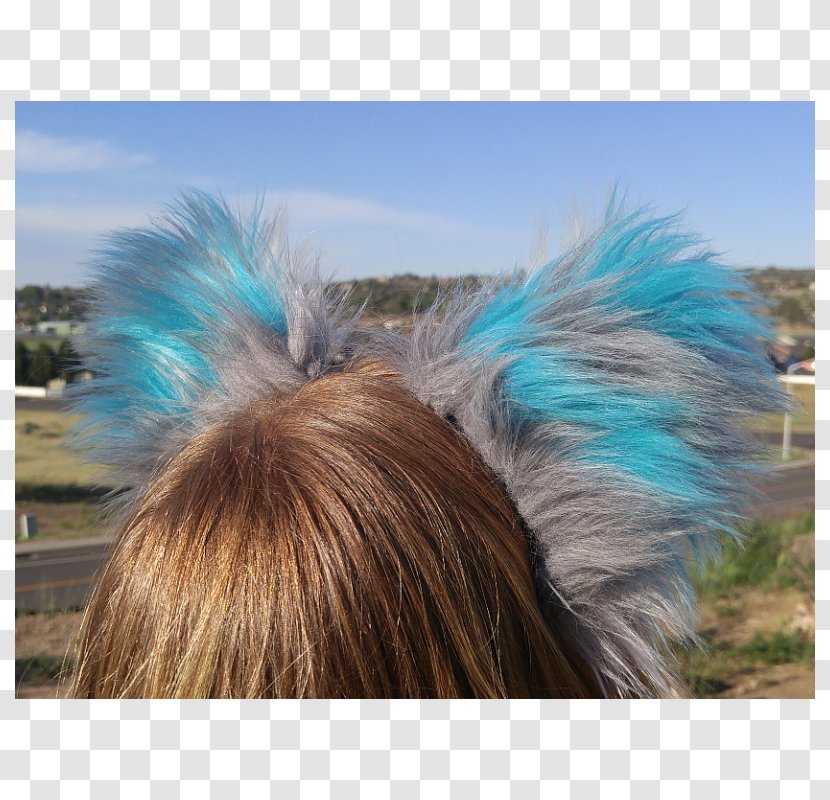 Cheshire Cat Kitten Tail Ear - Blue Transparent PNG