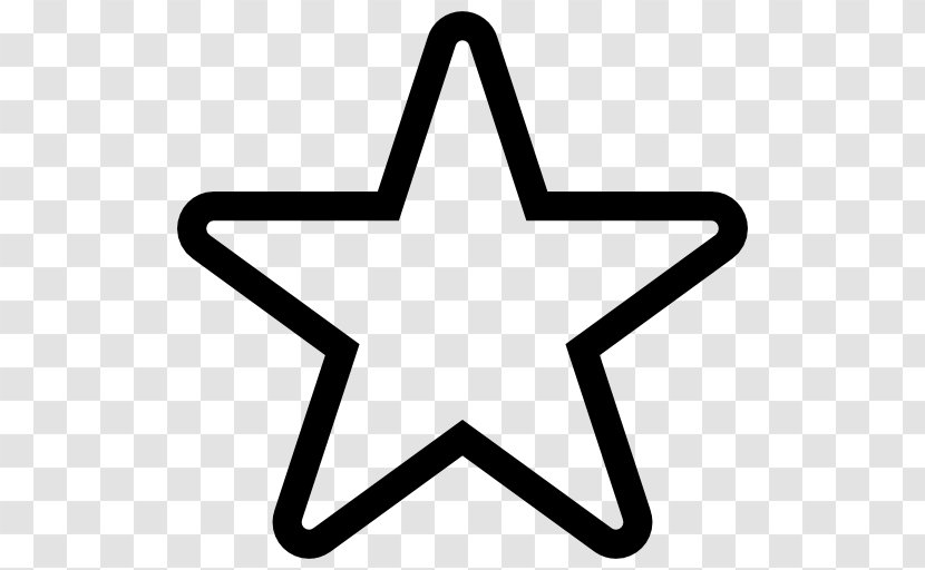 Star Clip Art - Black And White Transparent PNG