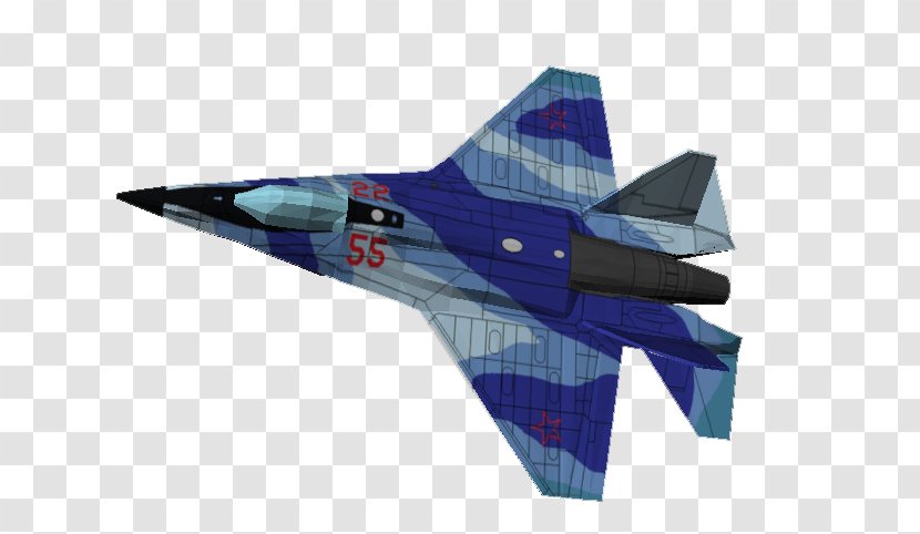 Fighter Aircraft Mikoyan LMFS Stealth - Airplane Transparent PNG