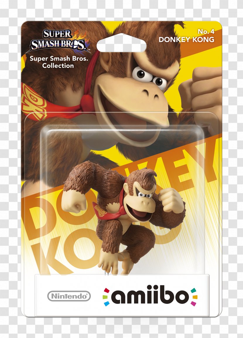 Donkey Kong Super Smash Bros. For Nintendo 3DS And Wii U Amiibo Video Games - Bros Transparent PNG