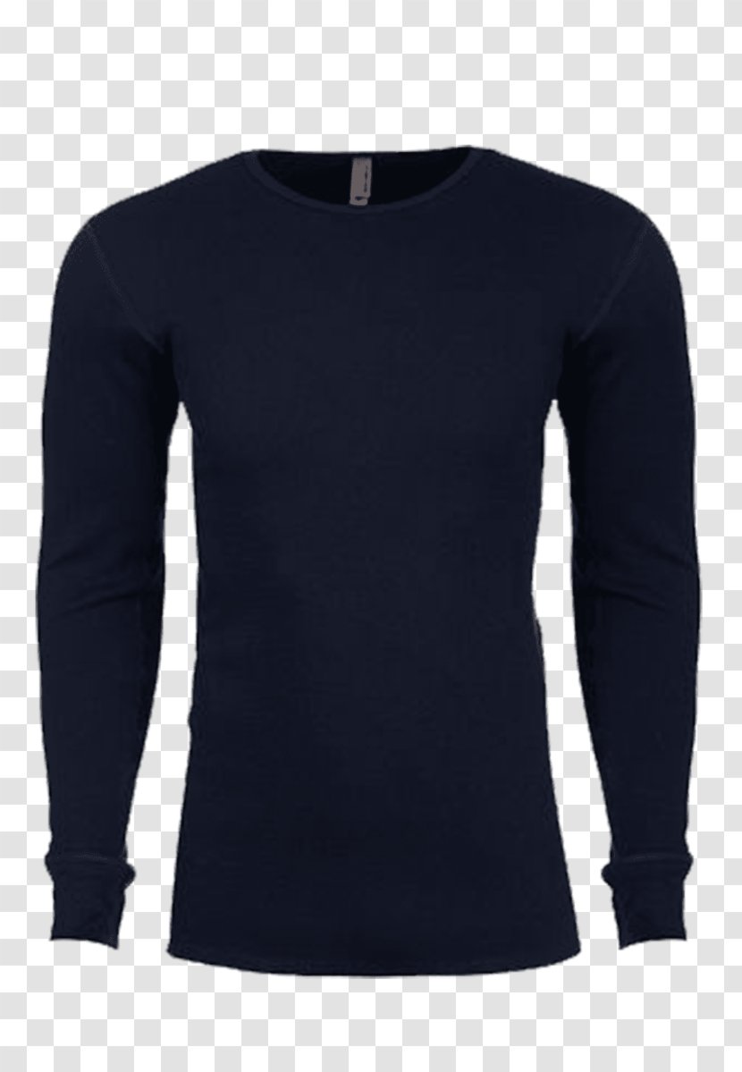 Long-sleeved T-shirt Sweater Clothing - Electric Blue - Next Level Heather Charcoal Transparent PNG