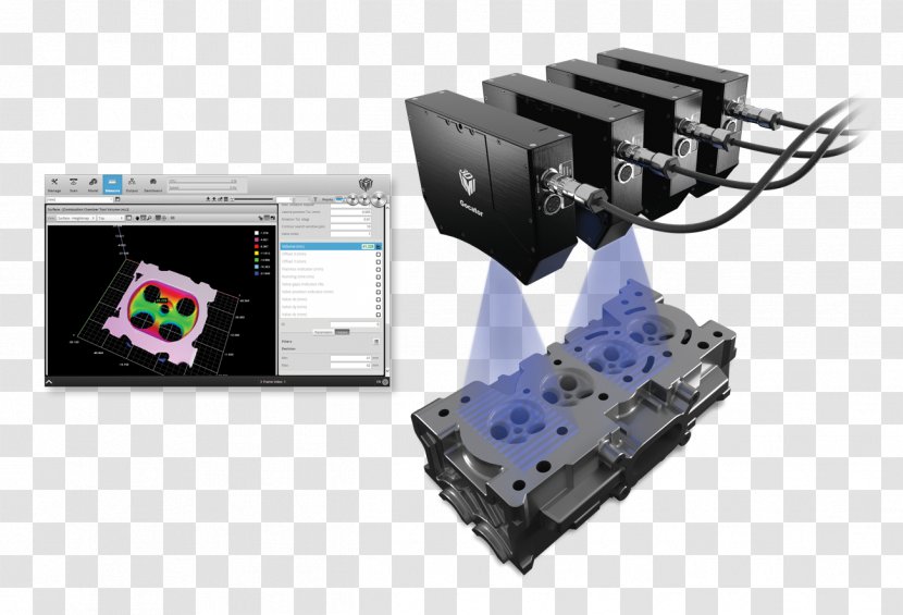 Structured-light 3D Scanner Robotics Sensor - Robotic Arm Transparent PNG