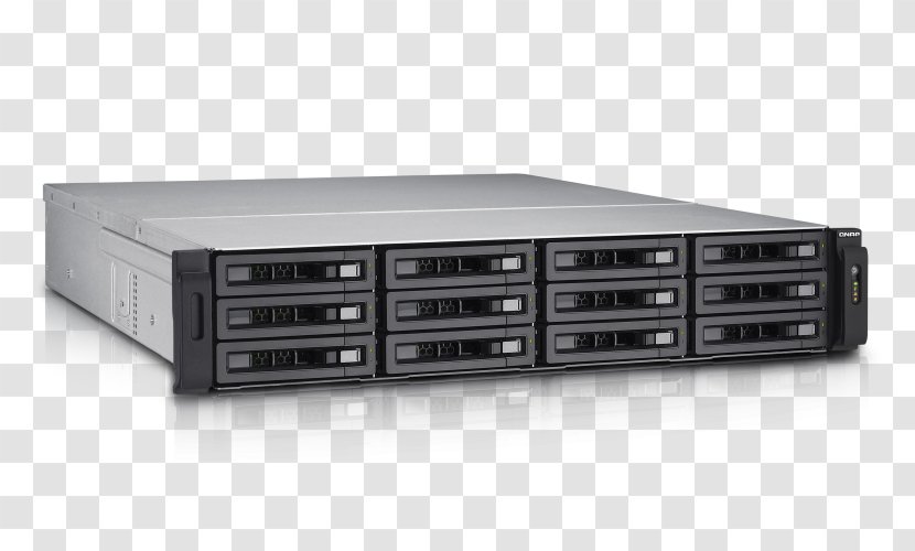 QNAP TVS-EC1280U-SAS-RP Network Storage Systems Serial Attached SCSI Systems, Inc. TES-1885U - 10 Gigabit Ethernet - Computer Component Transparent PNG