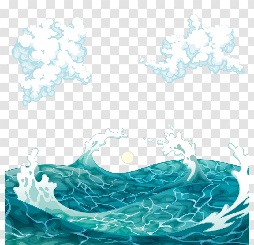 Sea Wind Wave Euclidean Vector - Pattern - Rough Transparent PNG