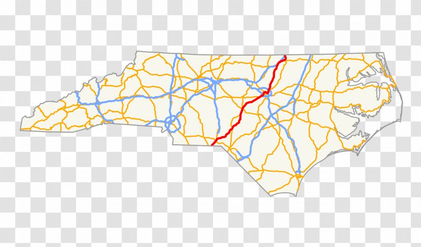 U.S. Route 220 In North Carolina 301 Interstate 73 1 - Map Transparent PNG