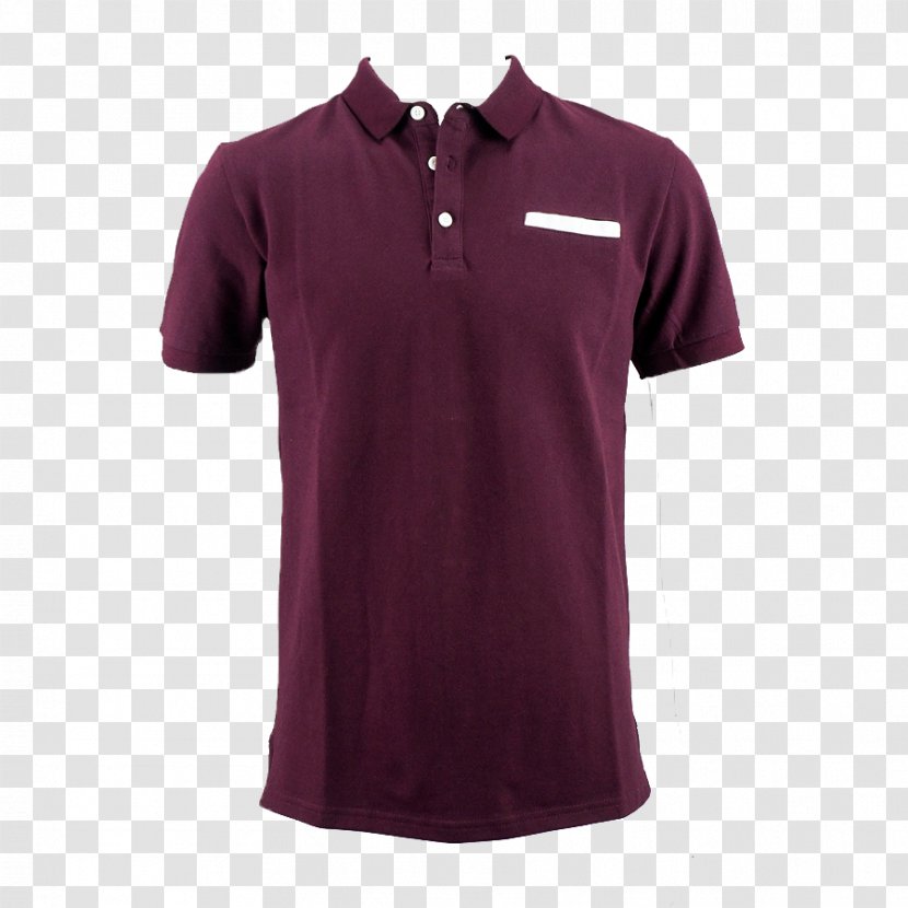 Polo Shirt T-shirt Tennis Sleeve - Magenta Transparent PNG