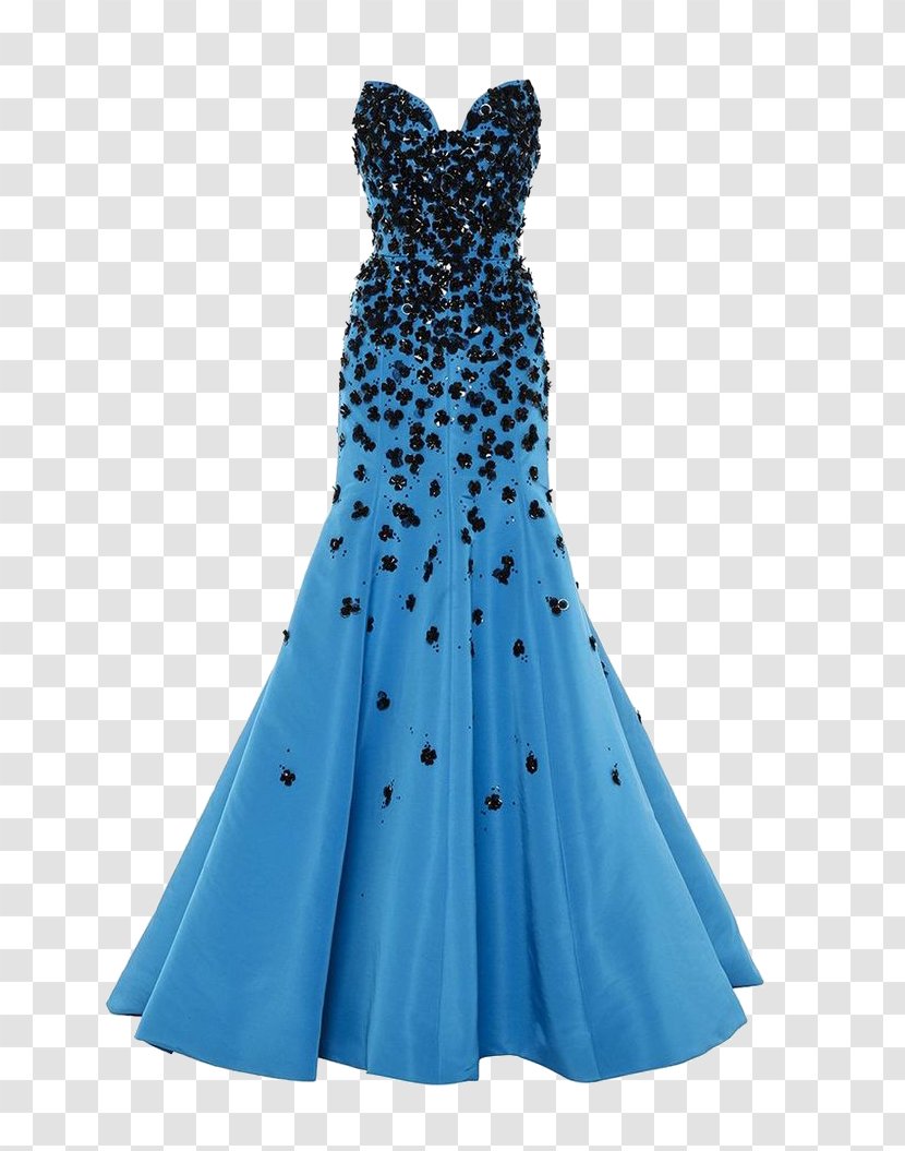 Cocktail Dress Clothing Sleeve Prom - Evening Gown - Blue Tee Transparent PNG