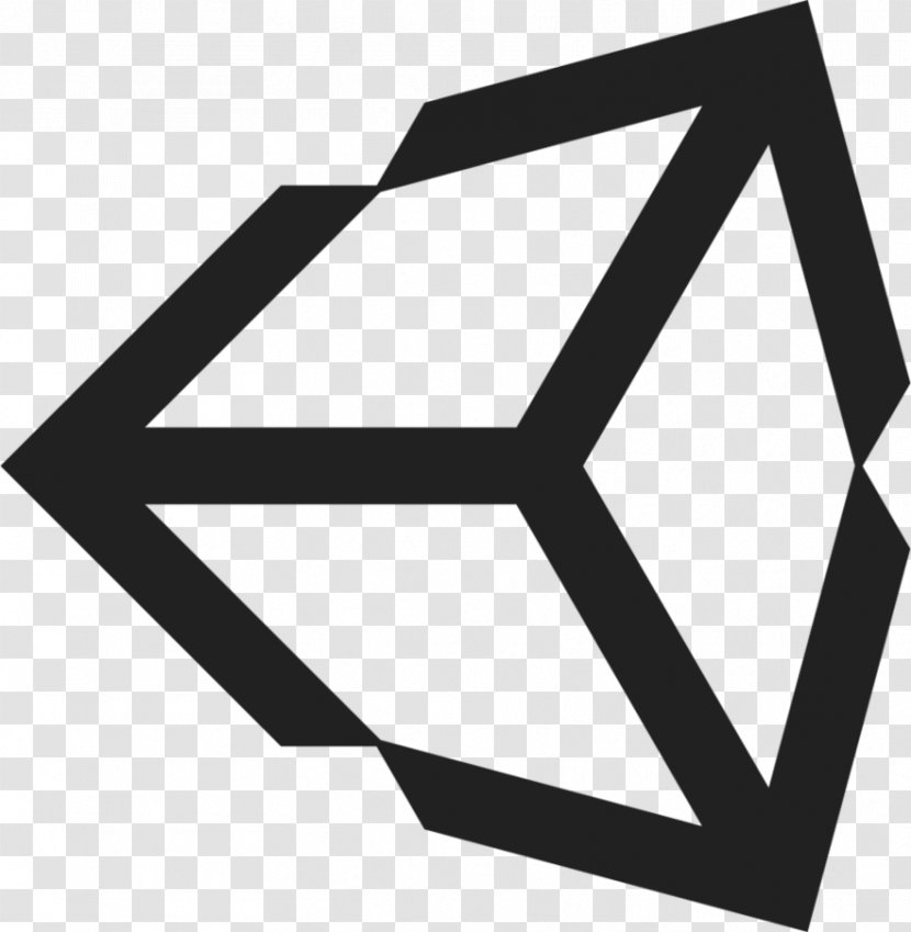 Unity Logo 3D Computer Graphics Vector Software Development Kit - Monochrome Photography - Augmented Reality Transparent PNG