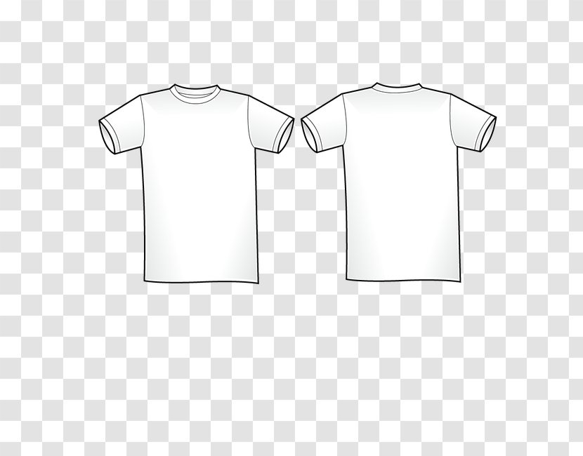 T-shirt Shoulder White Collar Sleeve Transparent PNG