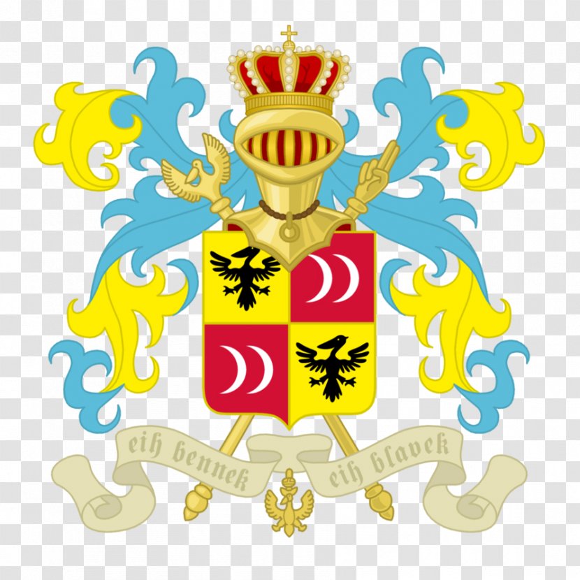 Syldavian Klow Balkans Coat Of Arms - Crest - GOLD Transparent PNG